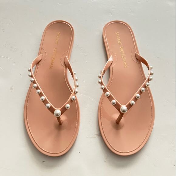 Stuart Weitzman GOLDIE JELLY FLIP FLOP Size 11 - Picture 6 of 10